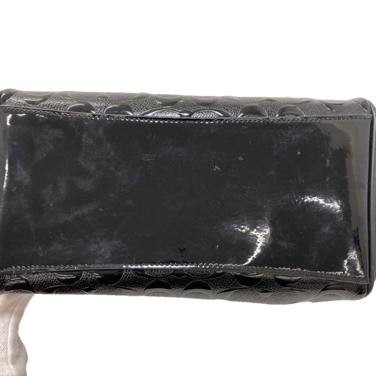 Handbag Leather Coach - 14