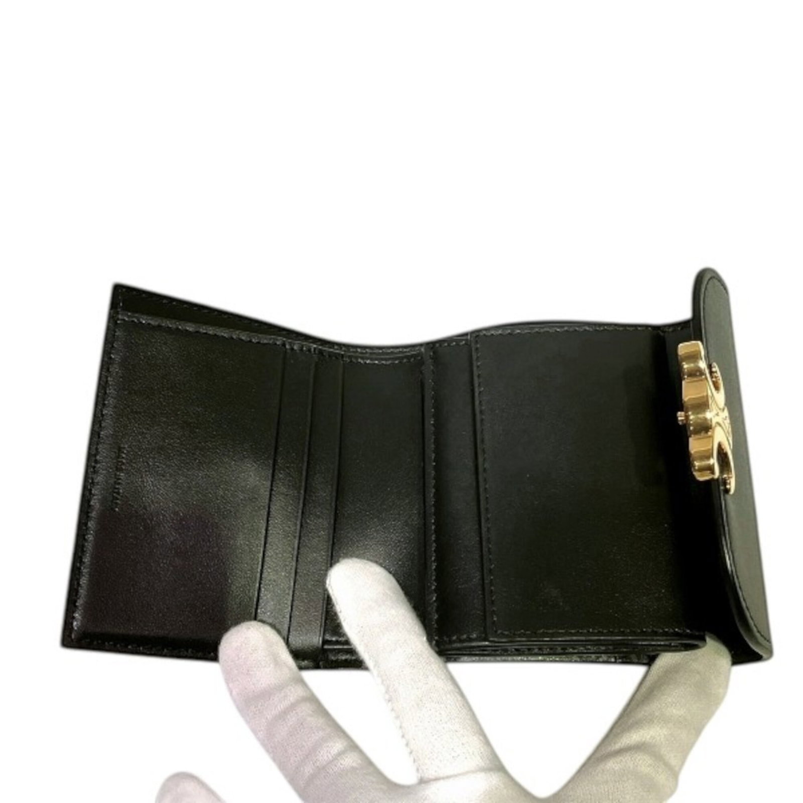 Celine Tri Fold Leather - 3