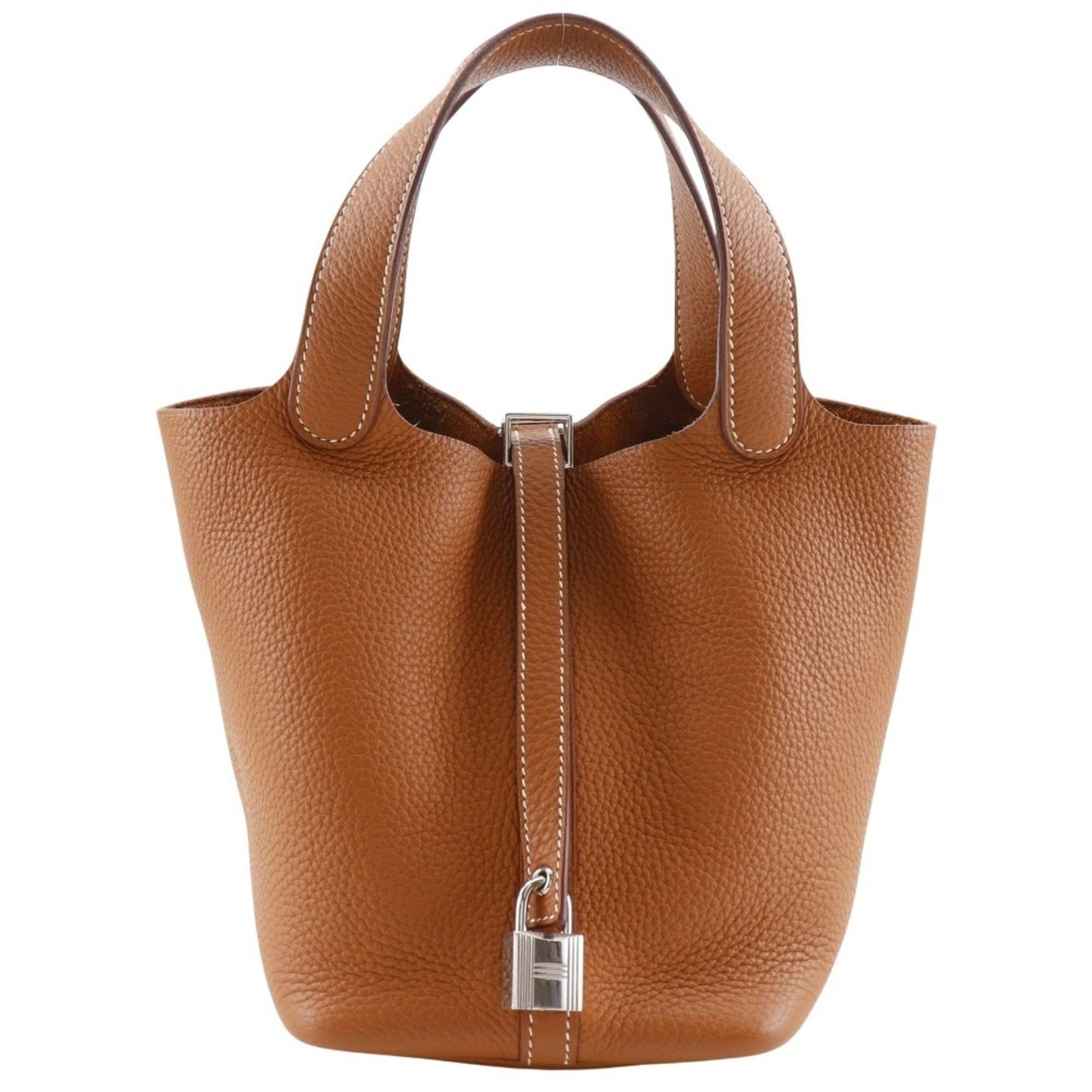 Clemence Leather Hermes Taurillon Handbag (1 of 12)