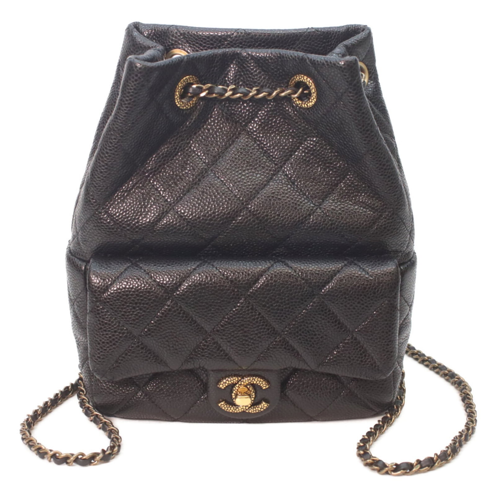 Calfskin Grained Backpack Chanel