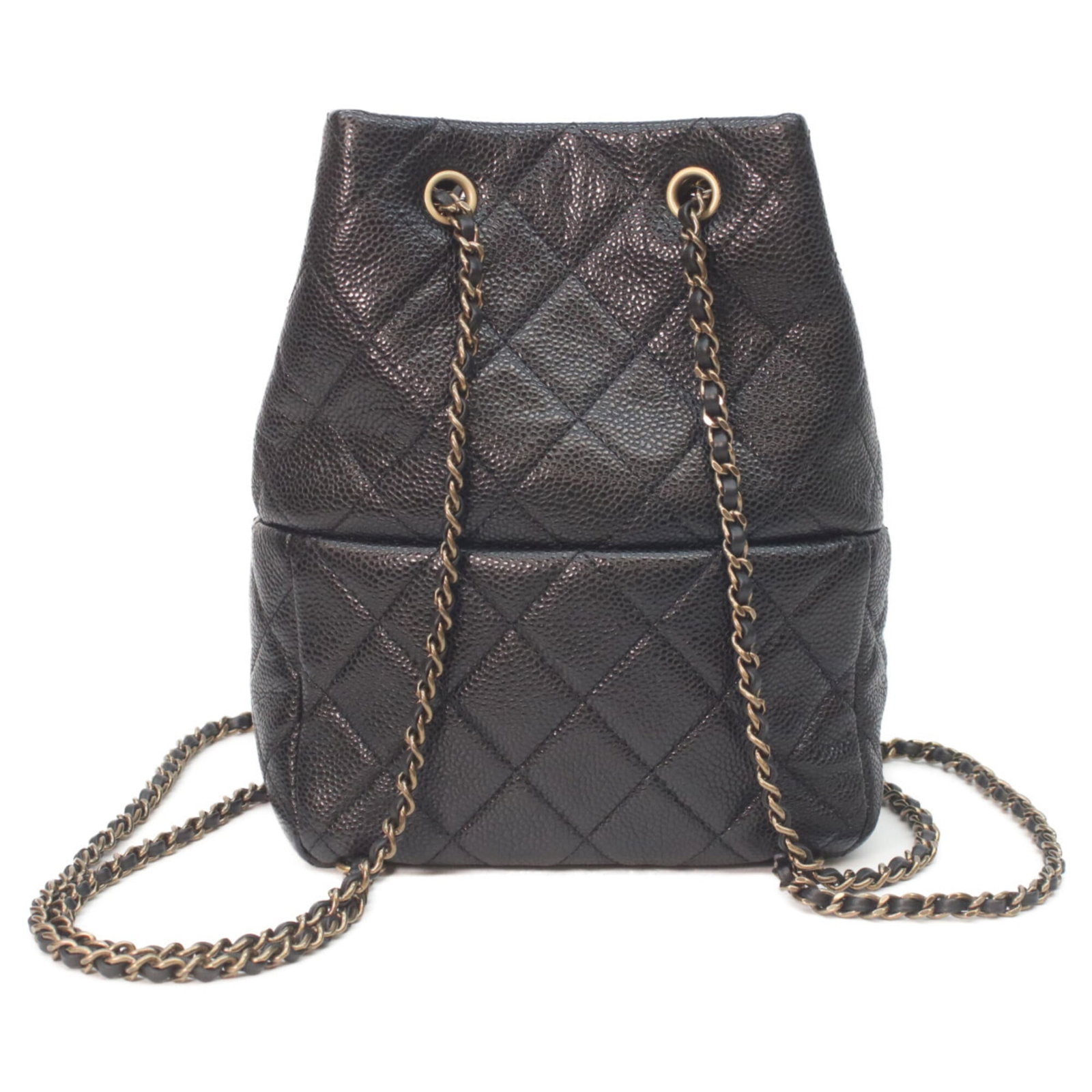 Calfskin Grained Backpack Chanel - 3