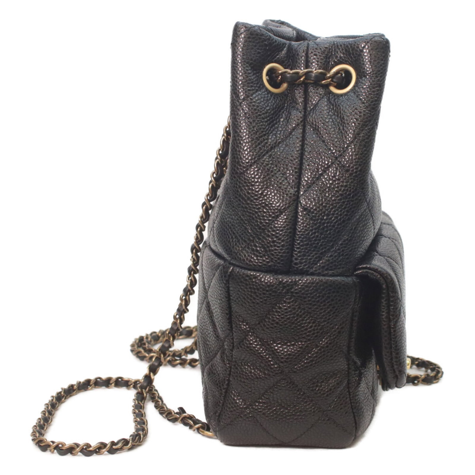 Calfskin Grained Backpack Chanel - 4