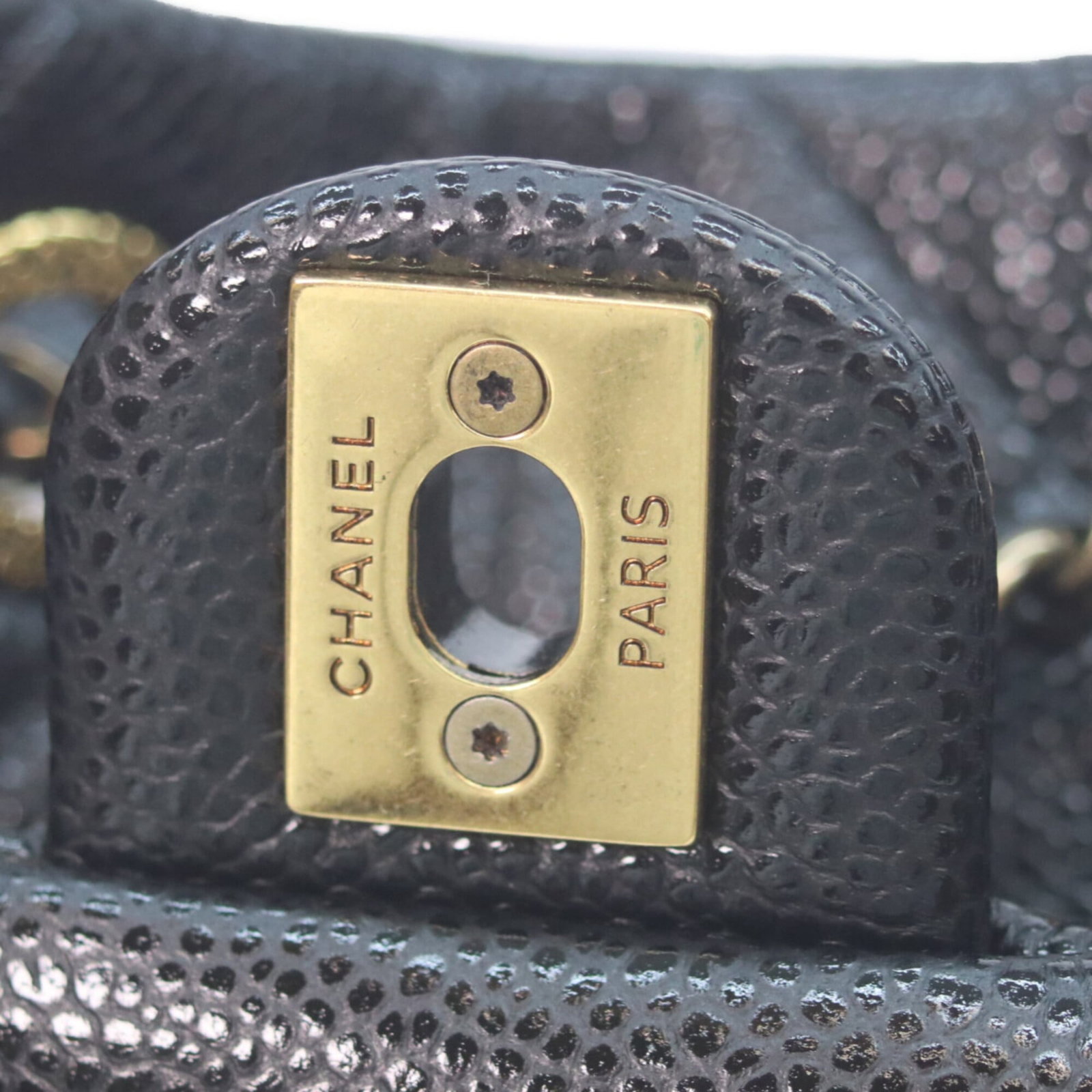 Calfskin Grained Backpack Chanel - 9