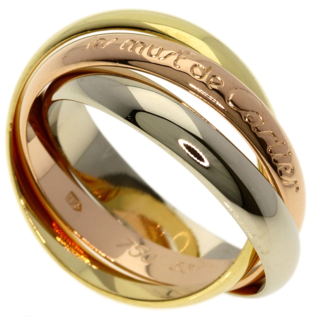 Cartier Trinity #53 Ring K18 Yellow Gold 18K Pink Gold (1 of 6)