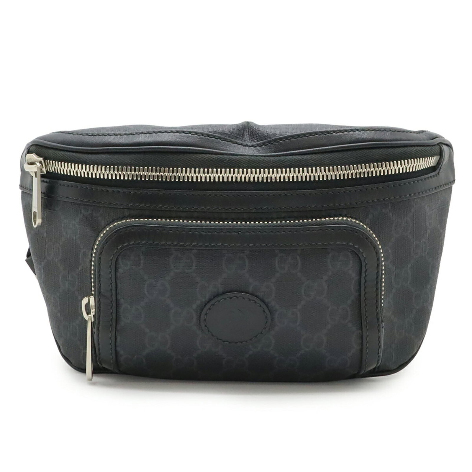 Gucci fanny pack gg supreme leather: Gucci fanny pack gg supreme leather Gucci fanny pack in gg supreme leather, featuring black and dark gray color options. This stylish accessory measures 16.5cm x 28cm and weighs 410g, with a strap len