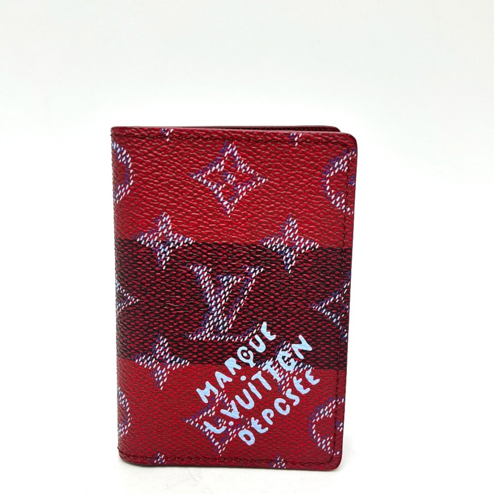 Business Card Case For Louis Vuitton: Business Card Case For Louis Vuitton Red Louis Vuitton Business Card Case, Opened Never Used. This case features the iconic red color and design of Louis Vuitton, a stylish accessory for holding busin