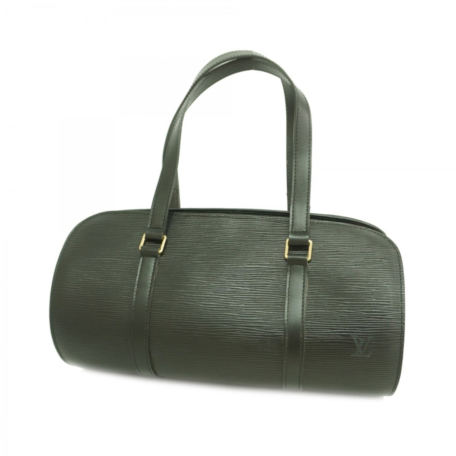 Handbag by Louis Vuitton: Handbag by Louis Vuitton Used Louis Vuitton Handbag in Noir, featuring a classic design with some traces of usage and minor scratches. The bag measures 15cm x 31cm x 14cm and is generally in good