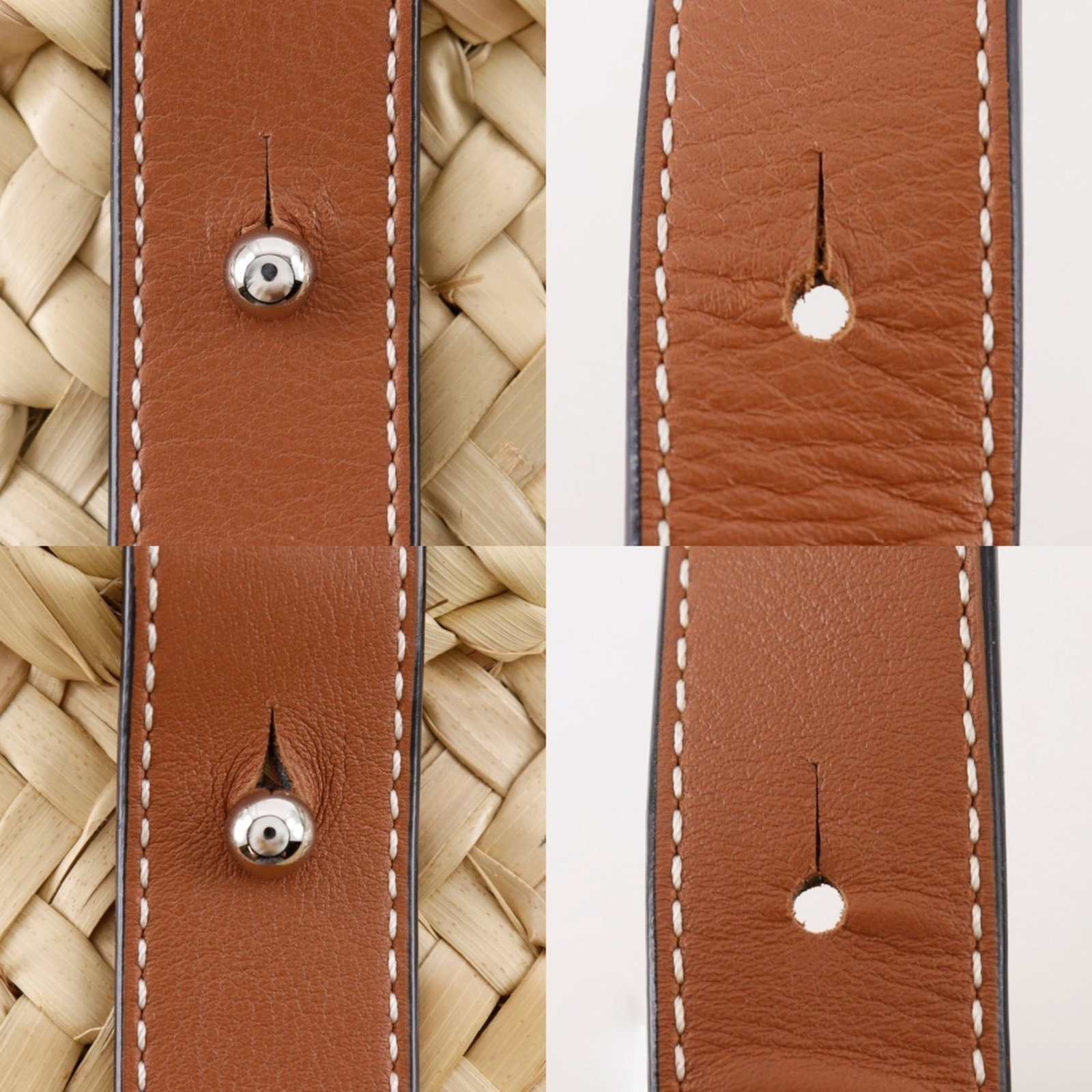 Loewe Raffia Tote Leather Bag - 13