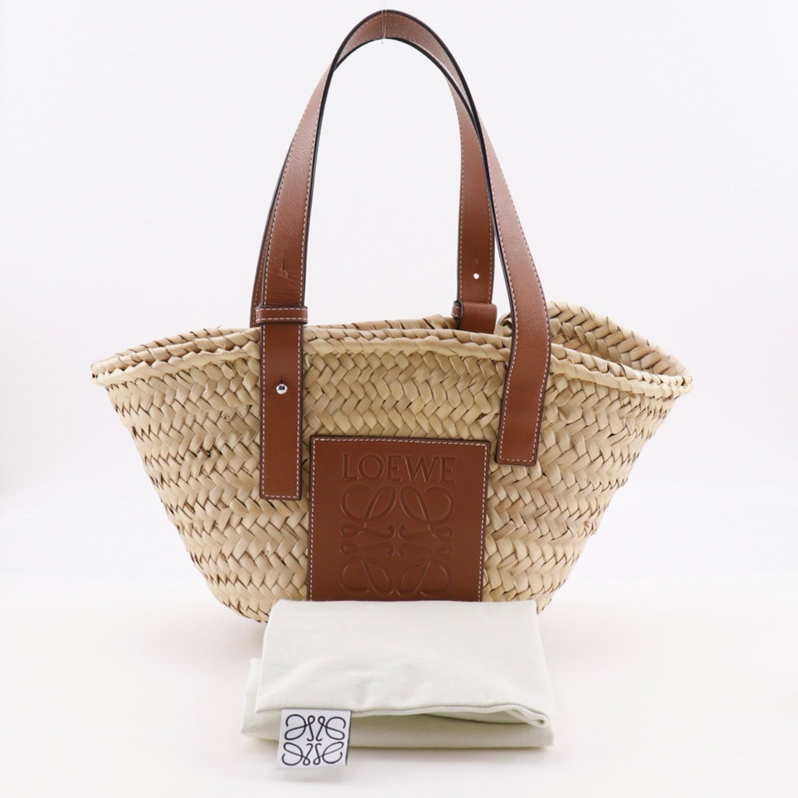 Loewe Raffia Tote Leather Bag - 19