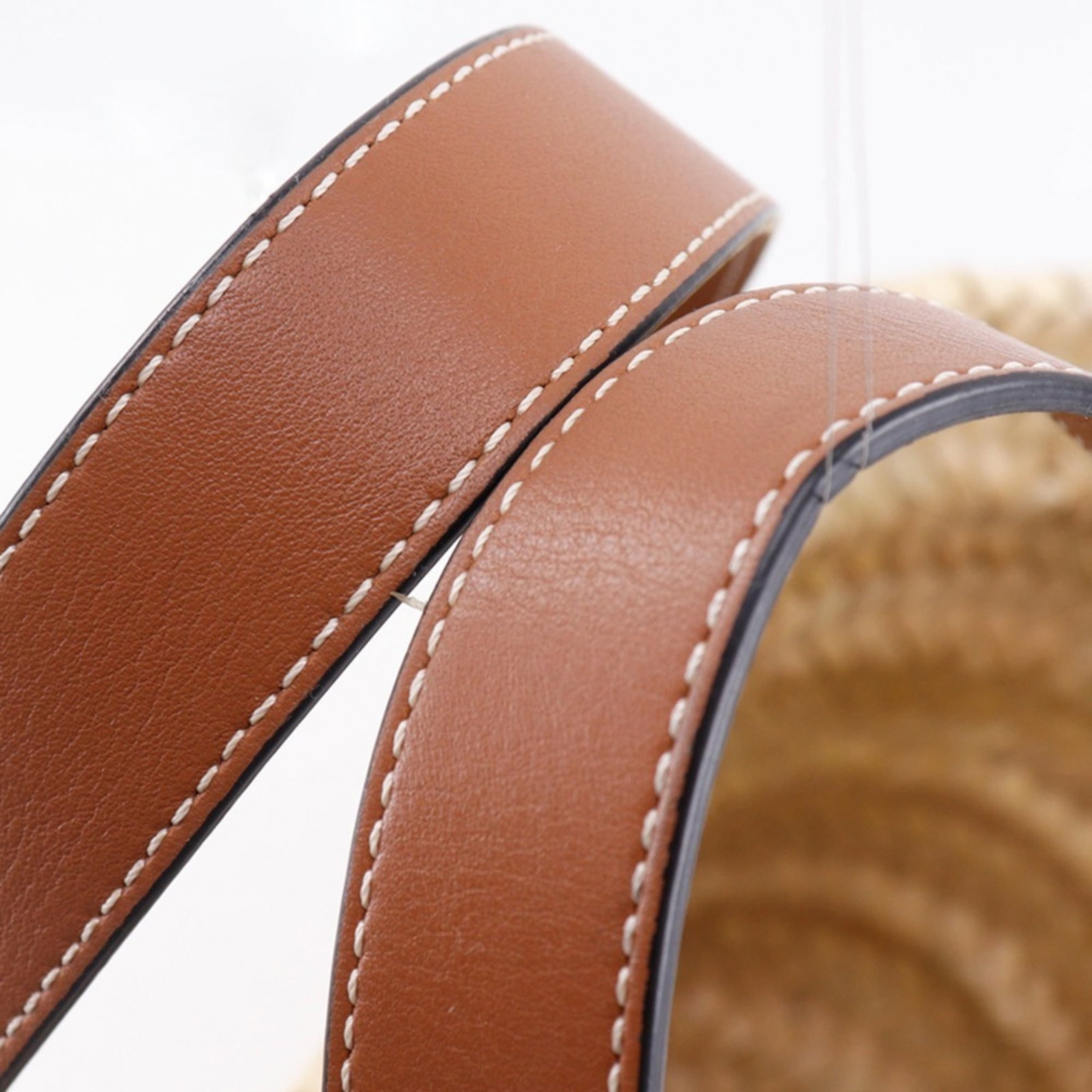 Loewe Raffia Tote Leather Bag - 5