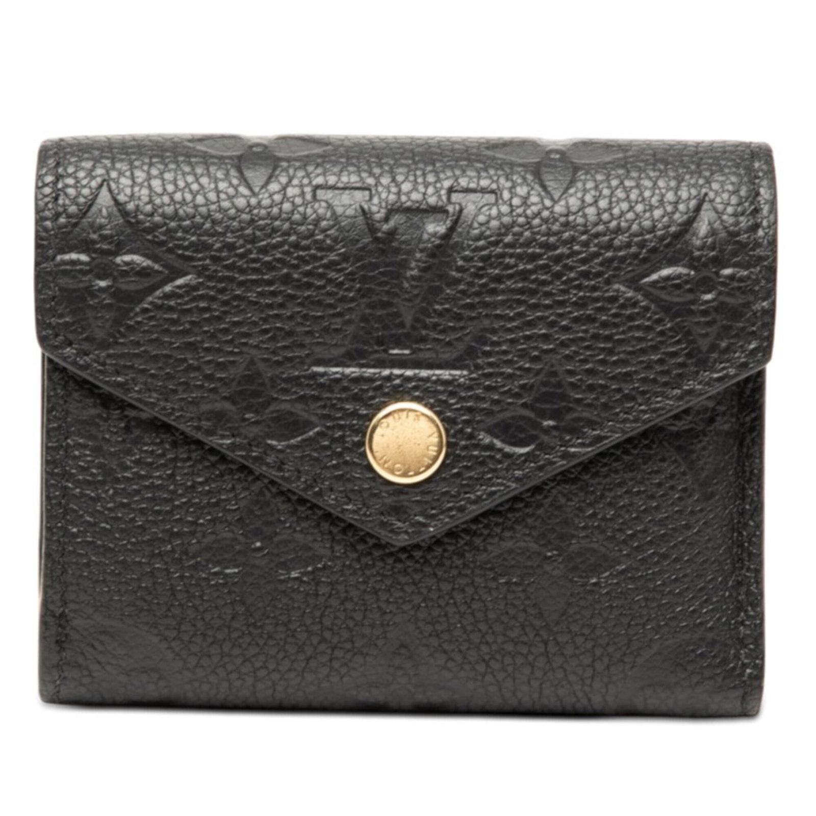 Louis Vuitton Wallet (Tri-Fold) Leather: Louis Vuitton Wallet (Tri-Fold) Leather This Louis Vuitton tri-fold wallet features sleek black leather and a classic design. With its durable construction, it has withstood regular use, showing only