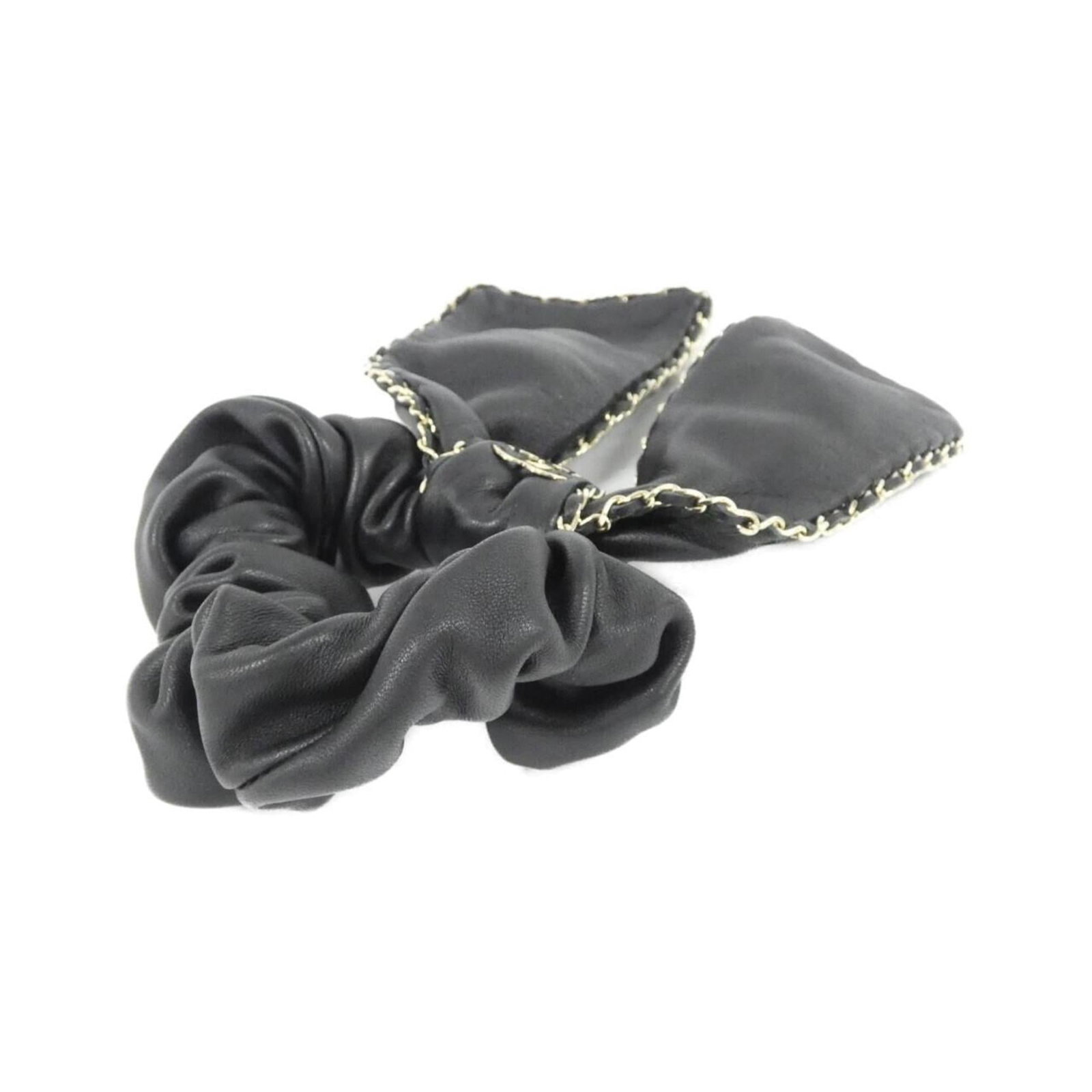 Leather Scrunchie by Chanel - 2