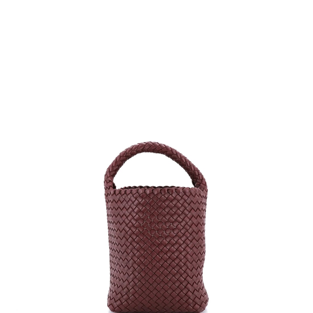 Veneta Bottega Leather Cabat Small Intrecciato Padded Bucket Bag (1 of 5)