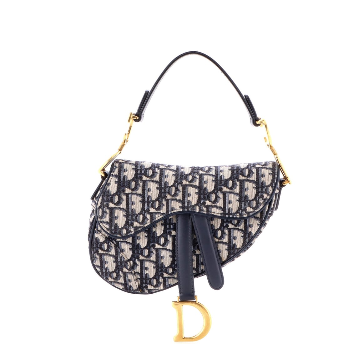 Mini Oblique Canvas Handbag Saddle Christian Dior: Mini Oblique Canvas Handbag Saddle Christian Dior Mini Oblique Canvas Handbag Saddle Christian Dior - A stylish and compact shoulder bag featuring an oblique canvas design in blue, with a neutral
