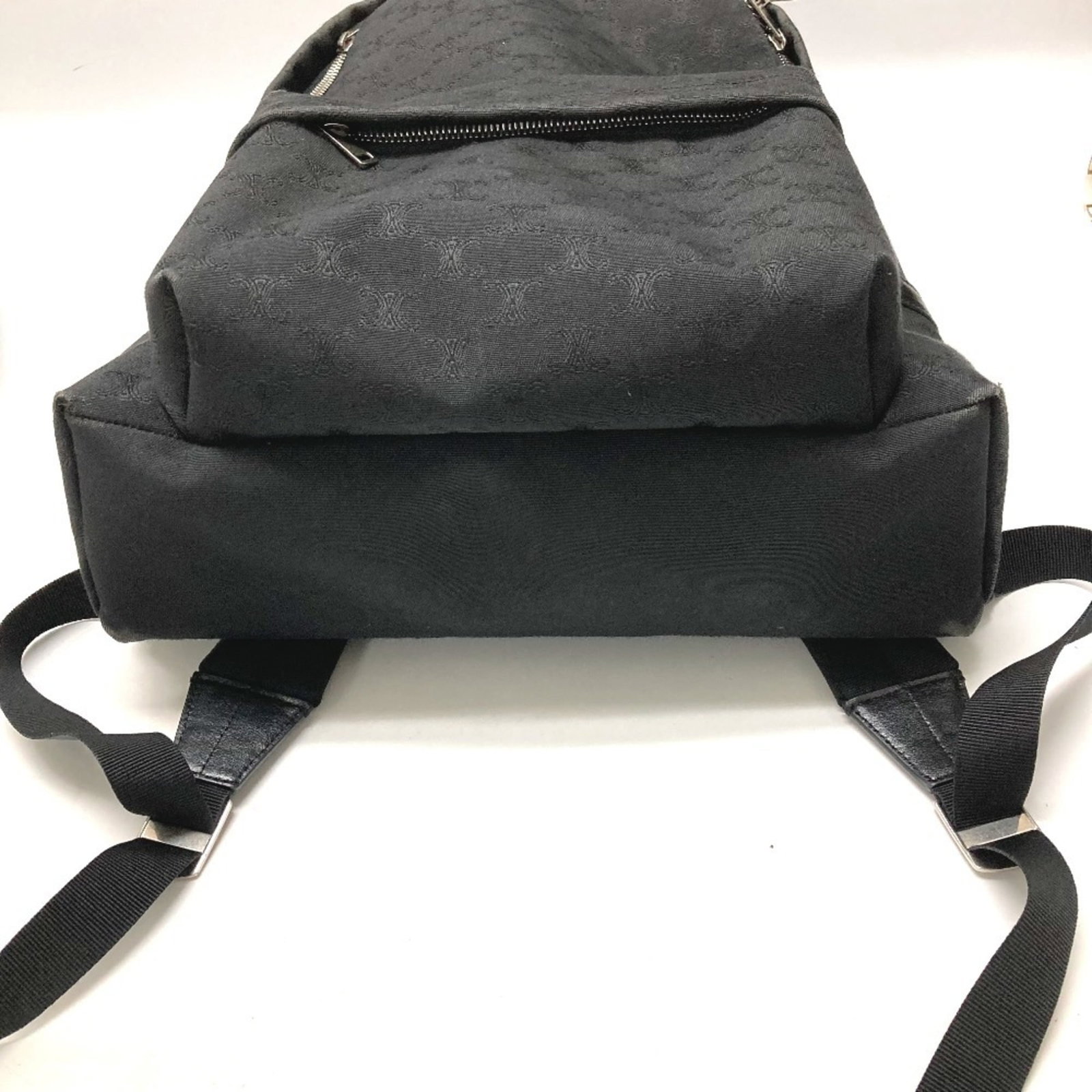 Canvas leather backpack Celine - 5