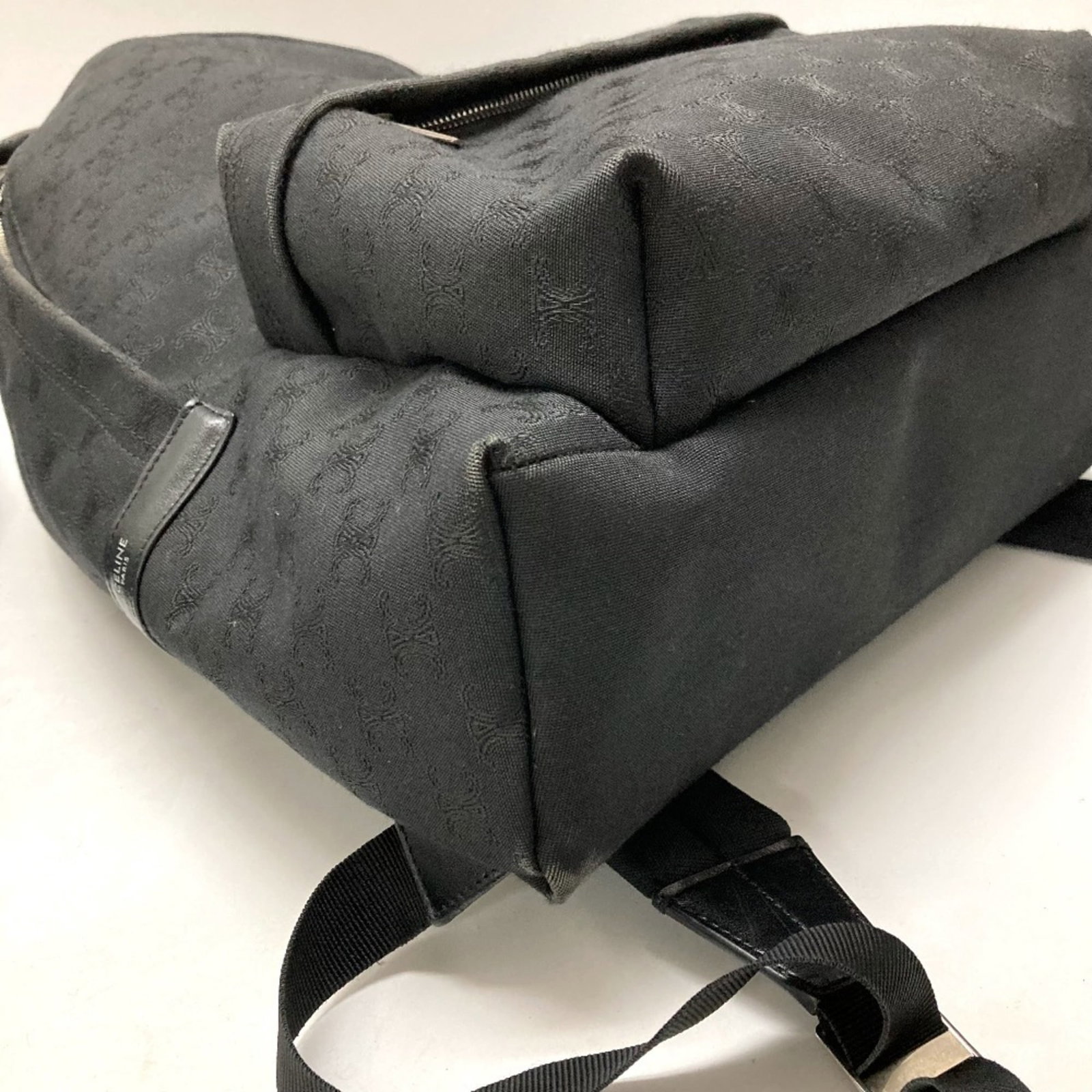 Canvas leather backpack Celine - 6