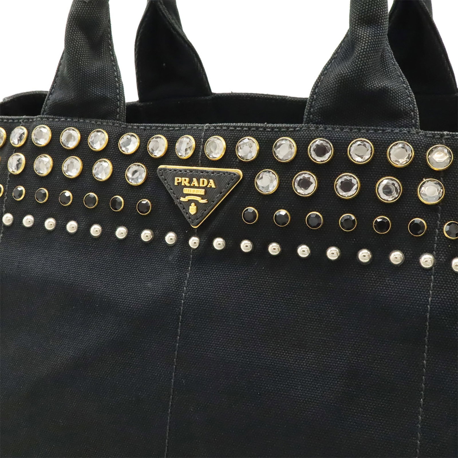 Canvas bag tote Prada - 10