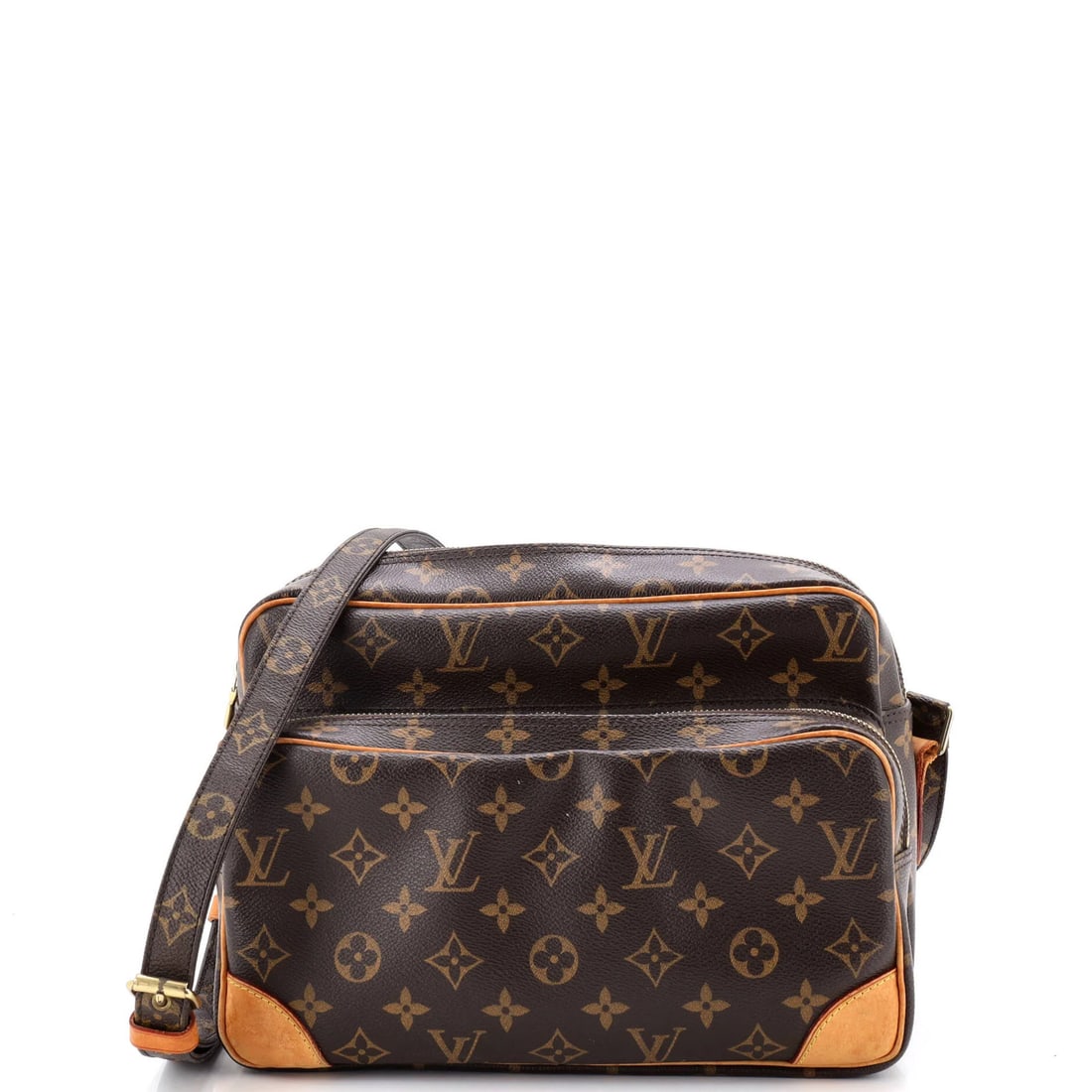Nil Louis Vuitton Messenger Bag Canvas Monogram 28: Nil Louis Vuitton Messenger Bag Canvas Monogram 28 Canvas Monogram 28 Messenger Bag in Brown, featuring the iconic Louis Vuitton design and heavy-duty canvas construction. This classic messenger bag b