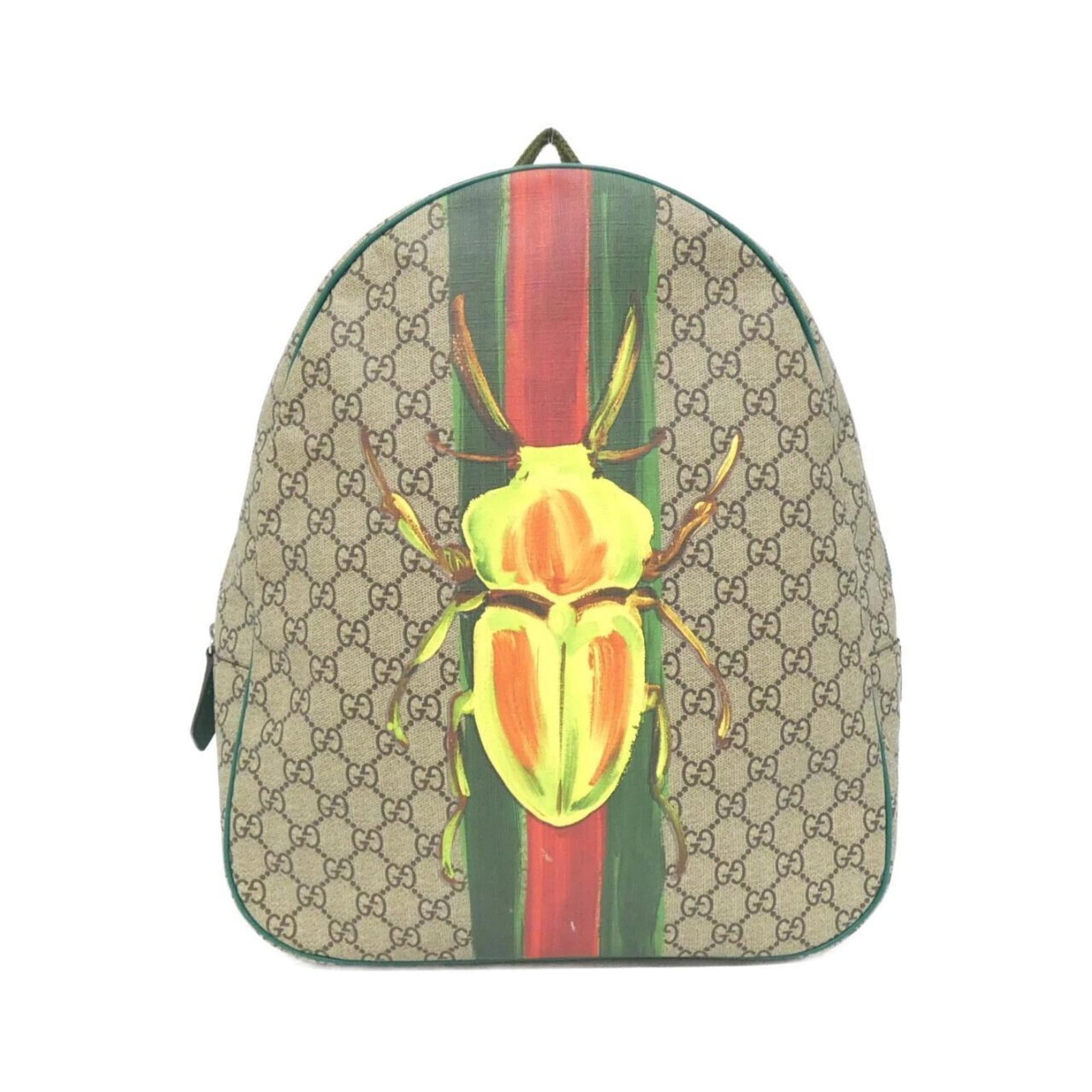 Gucci supreme backpack gg: Gucci supreme backpack gg Gucci Supreme backpack in beige, green, and multi-color GG Supreme design, featuring silver hardware. This used backpack has a few traces of usage, some scratches and dirt,