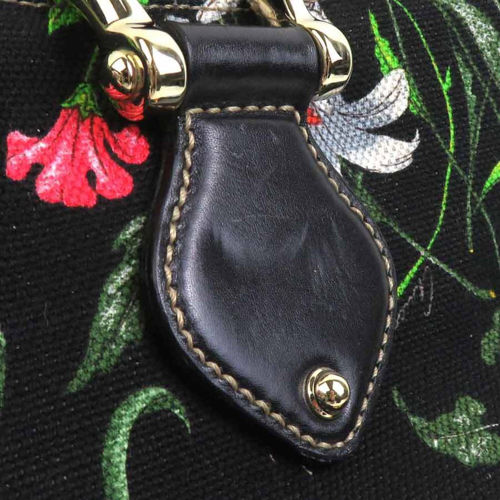 Canvas leather handbag - 10