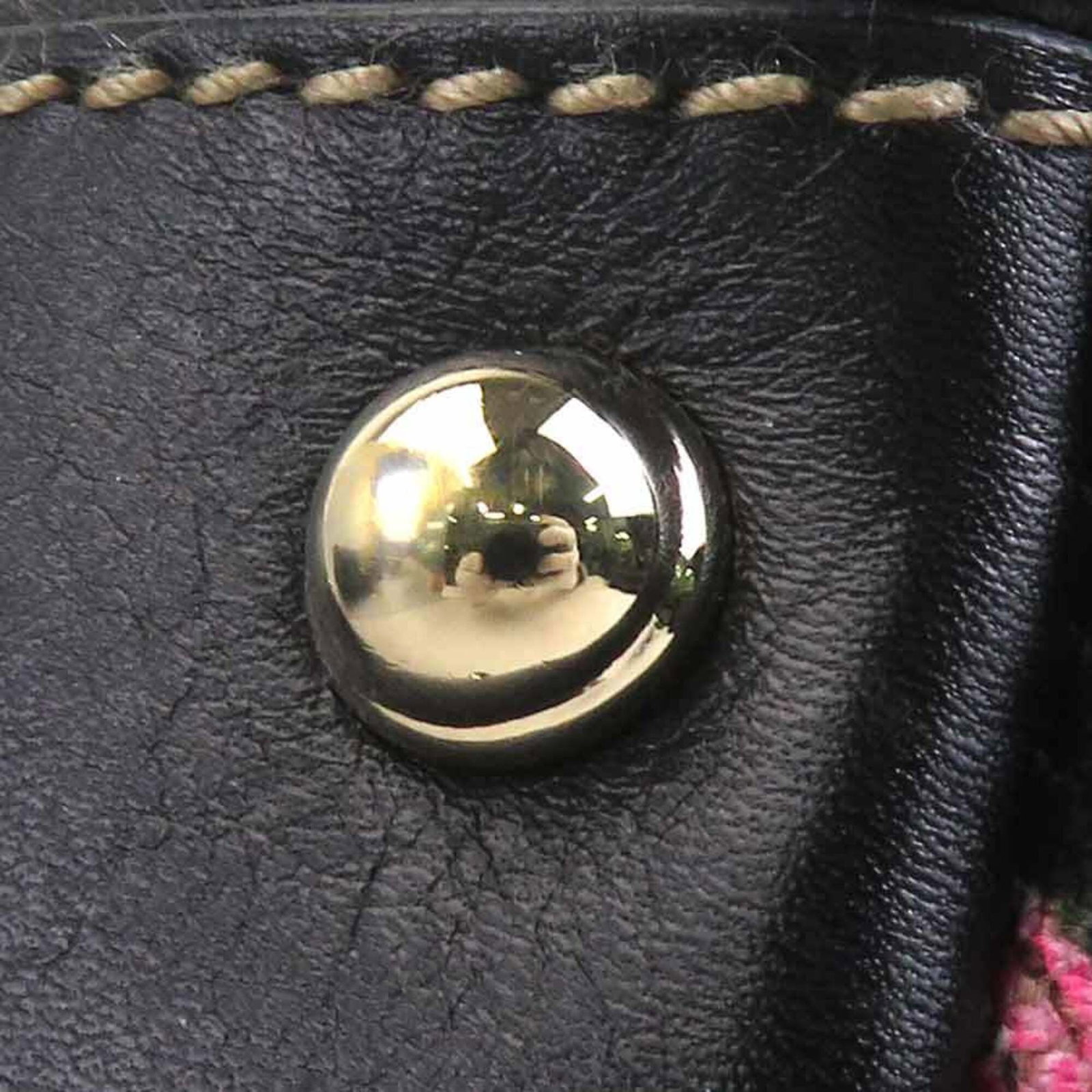 Canvas leather handbag - 12