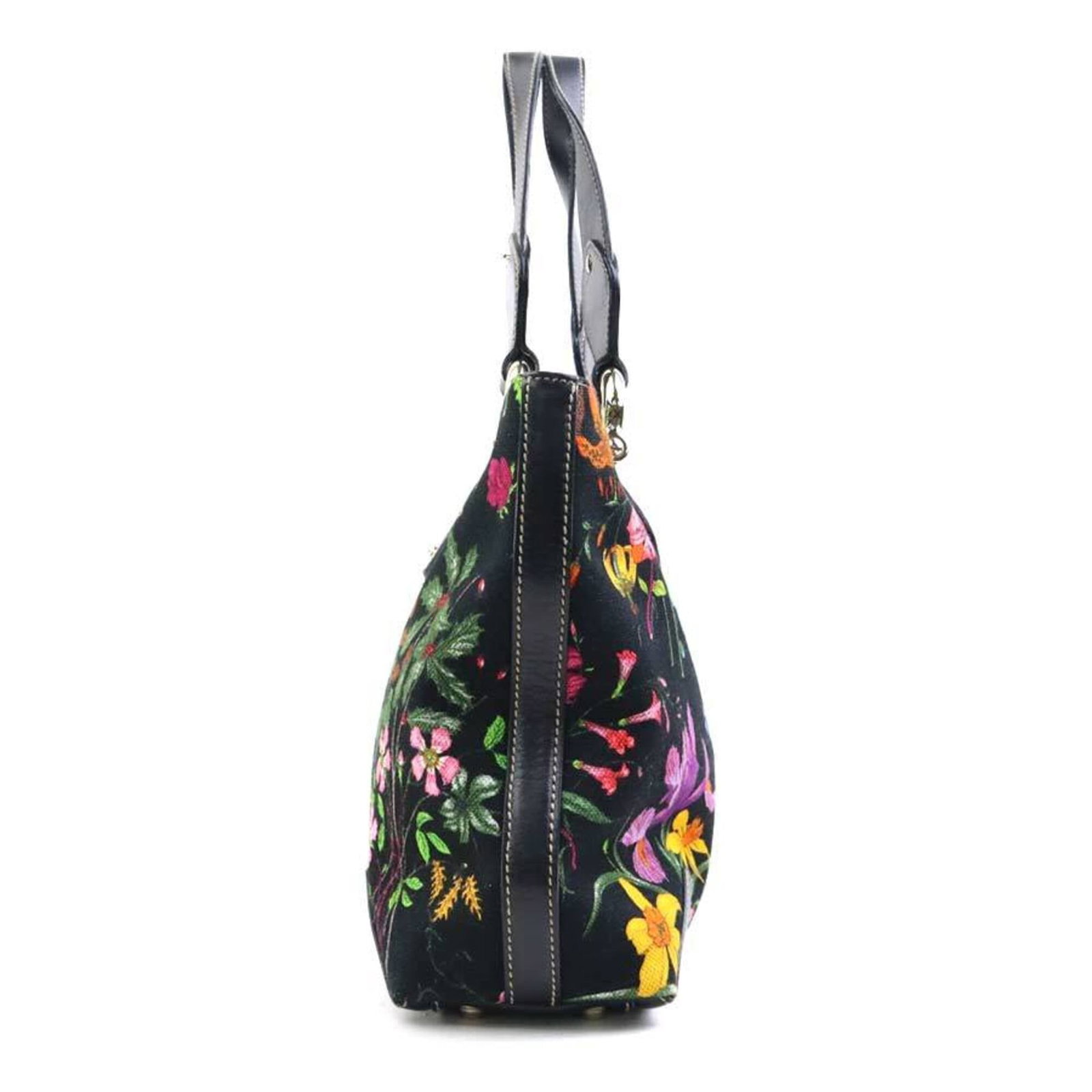 Canvas leather handbag - 2