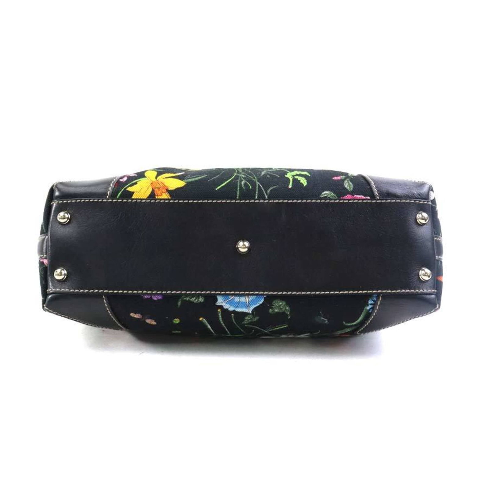 Canvas leather handbag - 4