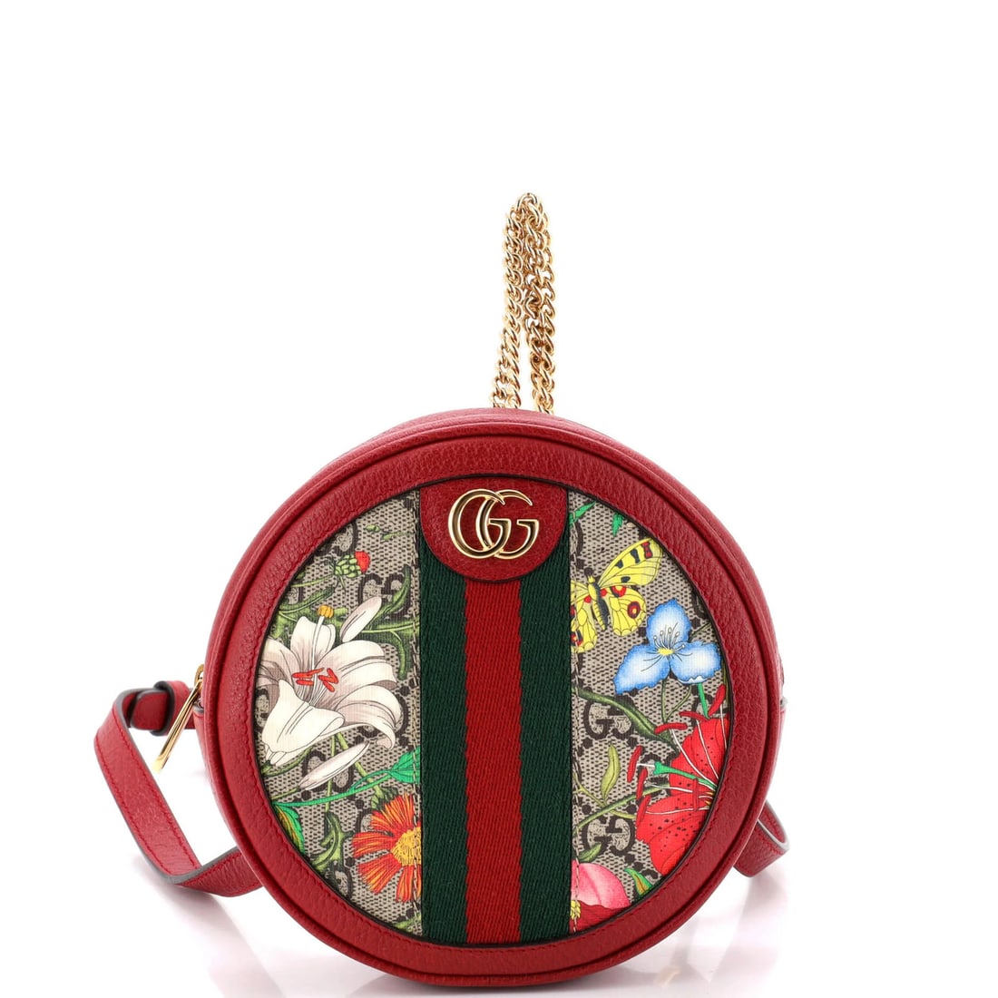 Flora round backpack mini canvas coated GG Gucci (1 of 6)