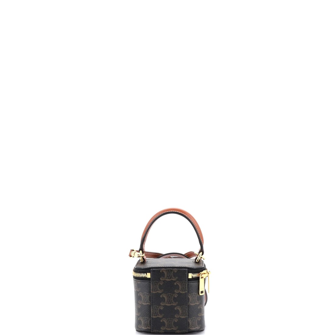 Square Vanity Case Celine Triomphe Coated Canvas Mini - 3