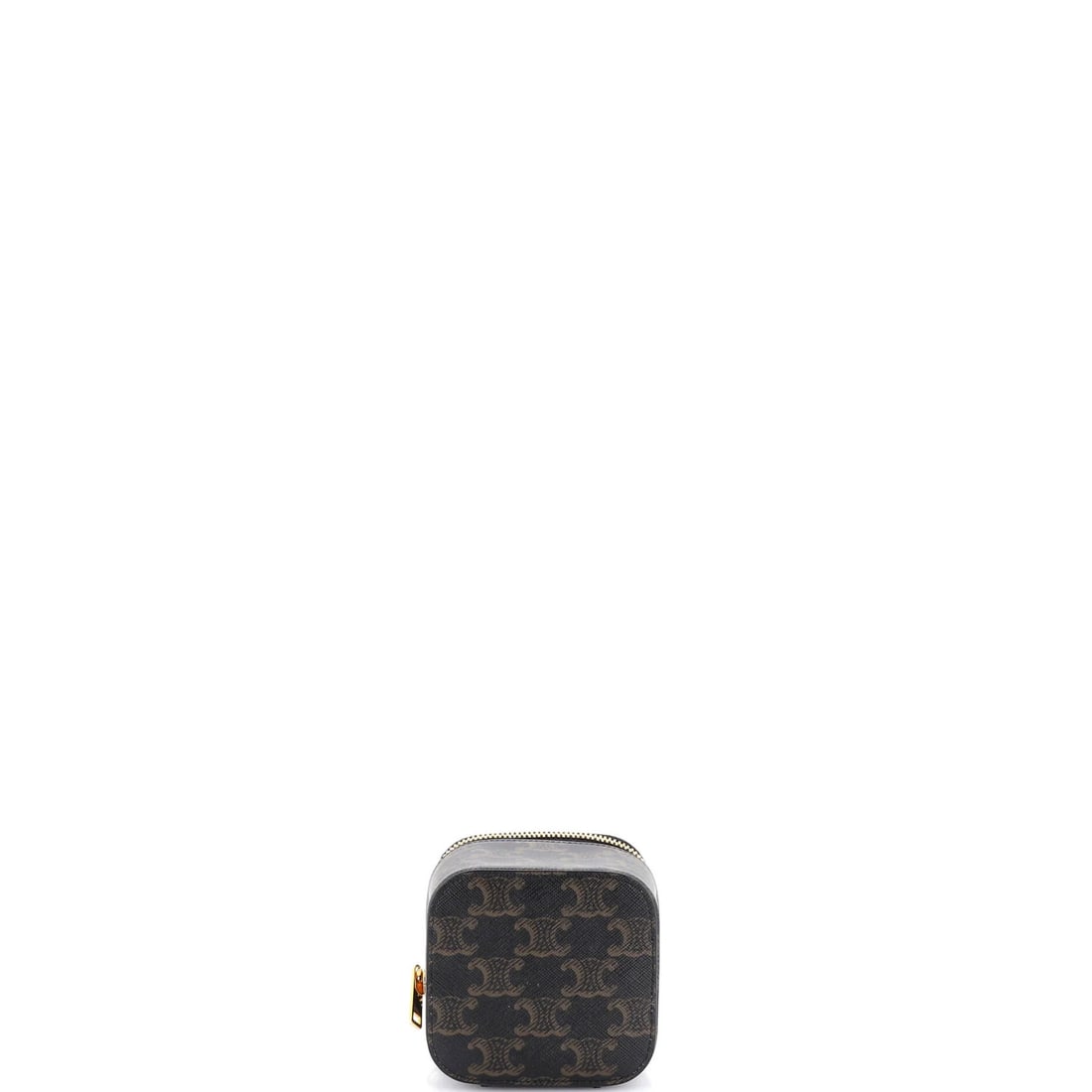 Square Vanity Case Celine Triomphe Coated Canvas Mini - 4