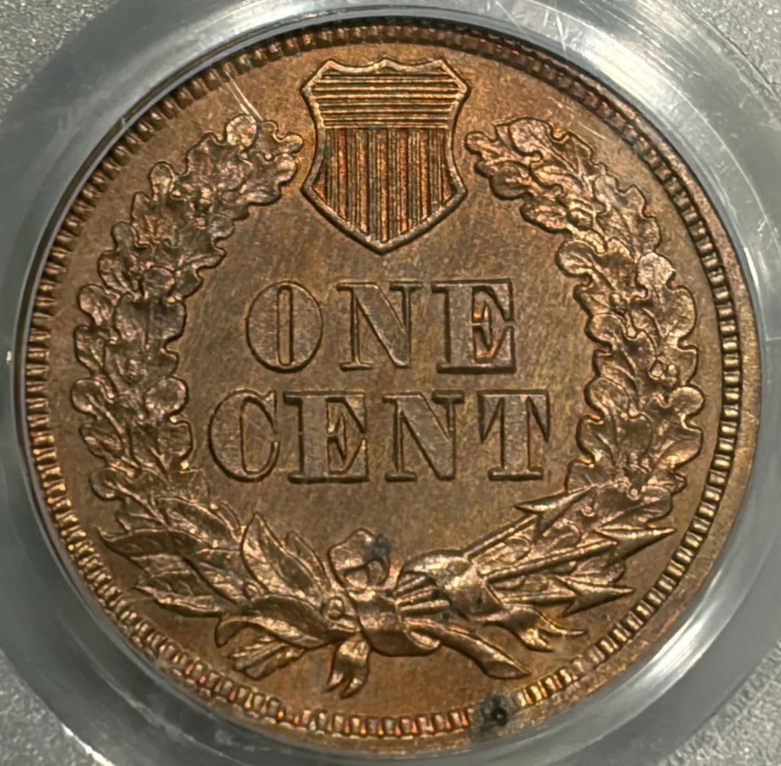 1864 PROOF INDIAN CENT PCGS PR64 RED - 3