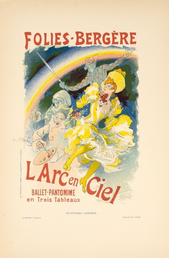 Vintage Poster Folie Berger Arc En Ciel Cheret Affiches Illustrees 1896: Vintage Poster Folie Berger Arc En Ciel Cheret Affiches Illustrees 1896 Item Specifics: Artist: CHERET Style: Art Nouveau Date Of Creation: 1897 Year Of Production: 1897 Width (Inches): 8.5 Subject: L