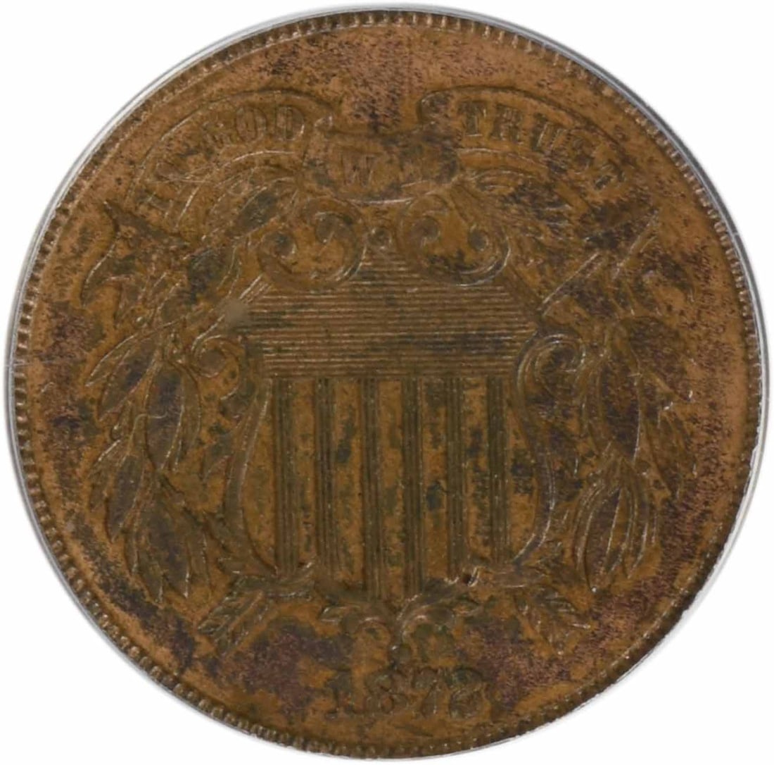 1872 Two Cent Piece MS62BN PCGS - 2