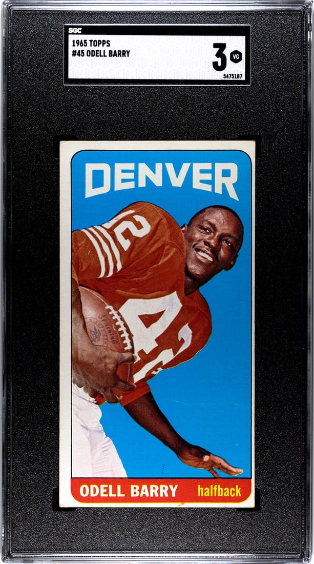 SGC 3 Topps Barry Odell 1965 #45 (1 of 2)