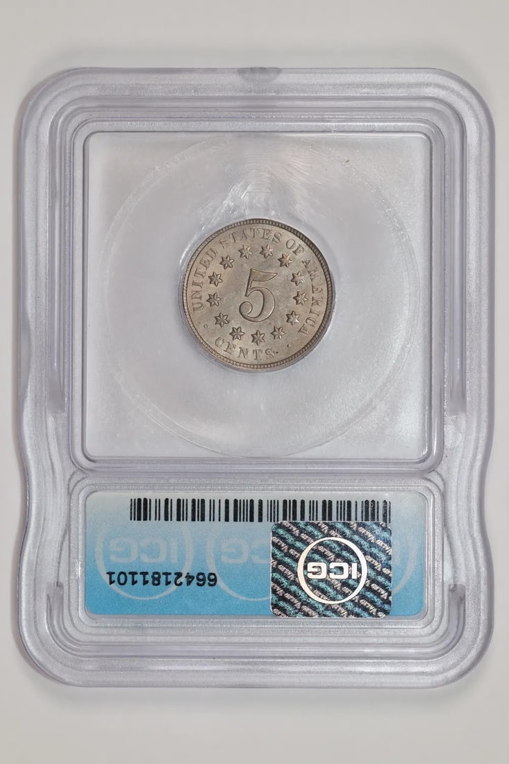 MS63 Shield Nickel 1869 - 2
