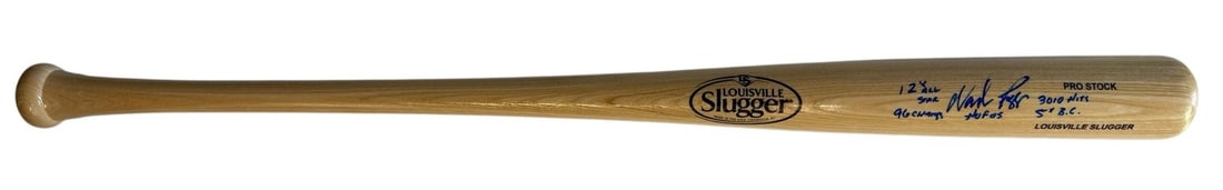 Multi Autographed Bat Boggs Inscribed Louisville Slugger Wade (1 of 3)