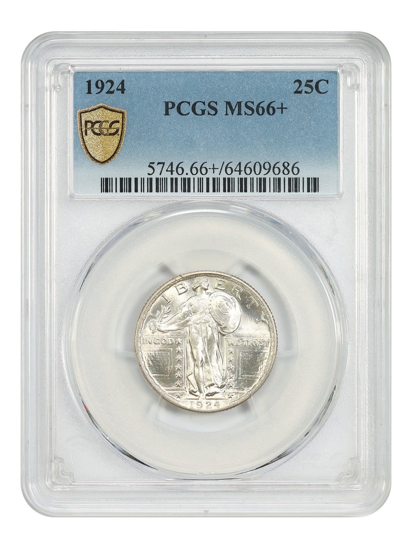 1924 25C PCGS MS66+ - Standing Liberty Quarter (1 of 4)