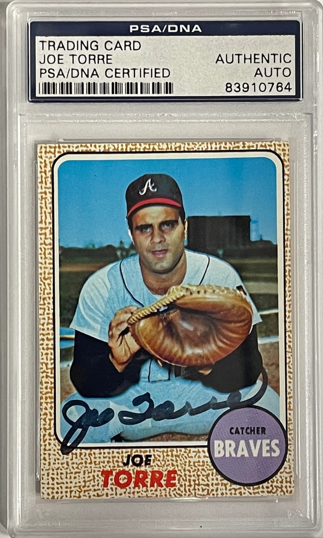 Joe Torre Autographed 1968 Topps Card #30 (PSA) (1 of 2)