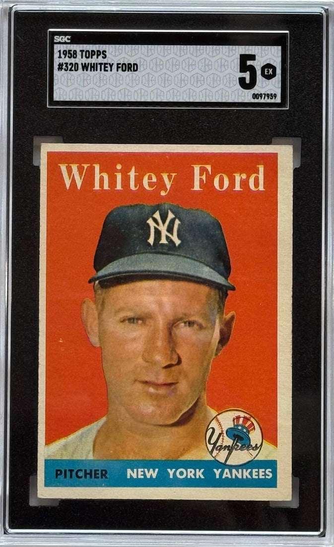 Whitey Ford 1958 Topps Card #320 SGC 5 (1 of 2)