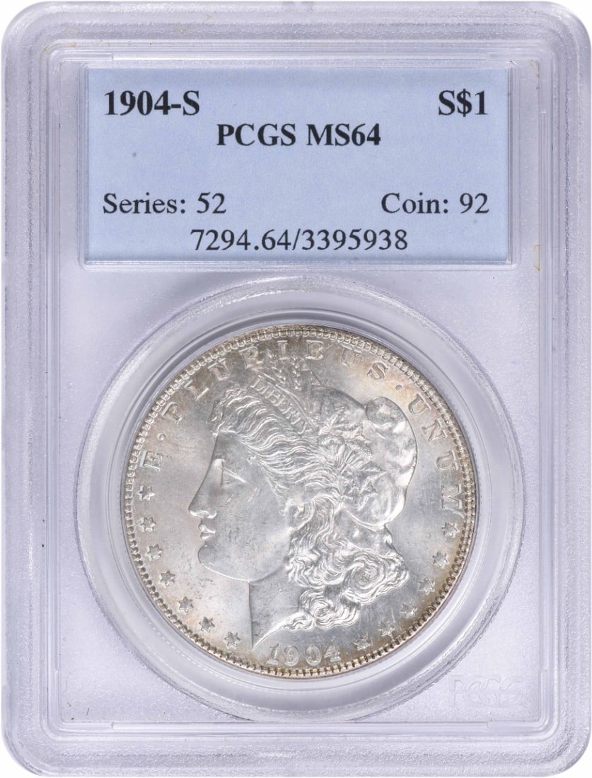 1904-S Morgan Silver Dollar MS64 PCGS (1 of 3)
