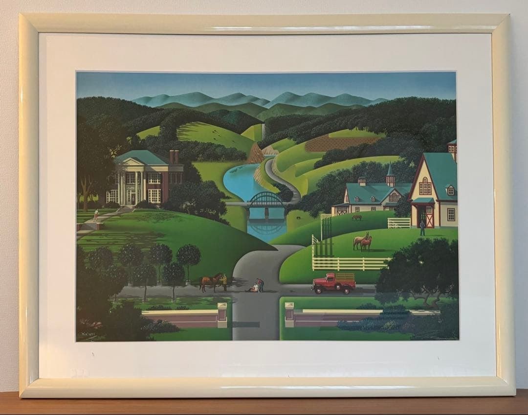 Jim Buckles Walnut Ridge Signed Lithograph Large Framed American Landscape Art (1 of 5)