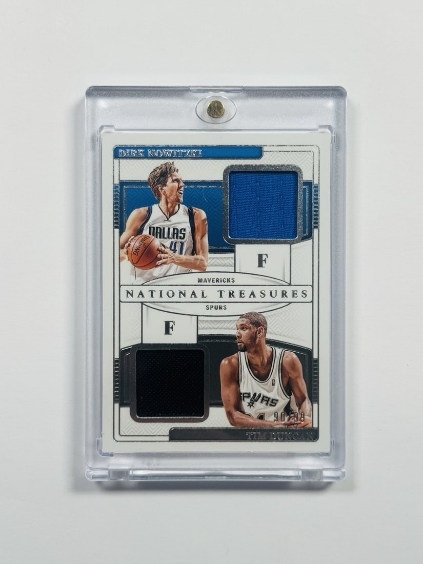 2024-25 NATIONAL TREASURES DIRK/ TIM DUAL PATCH/ 99 (1 of 2)