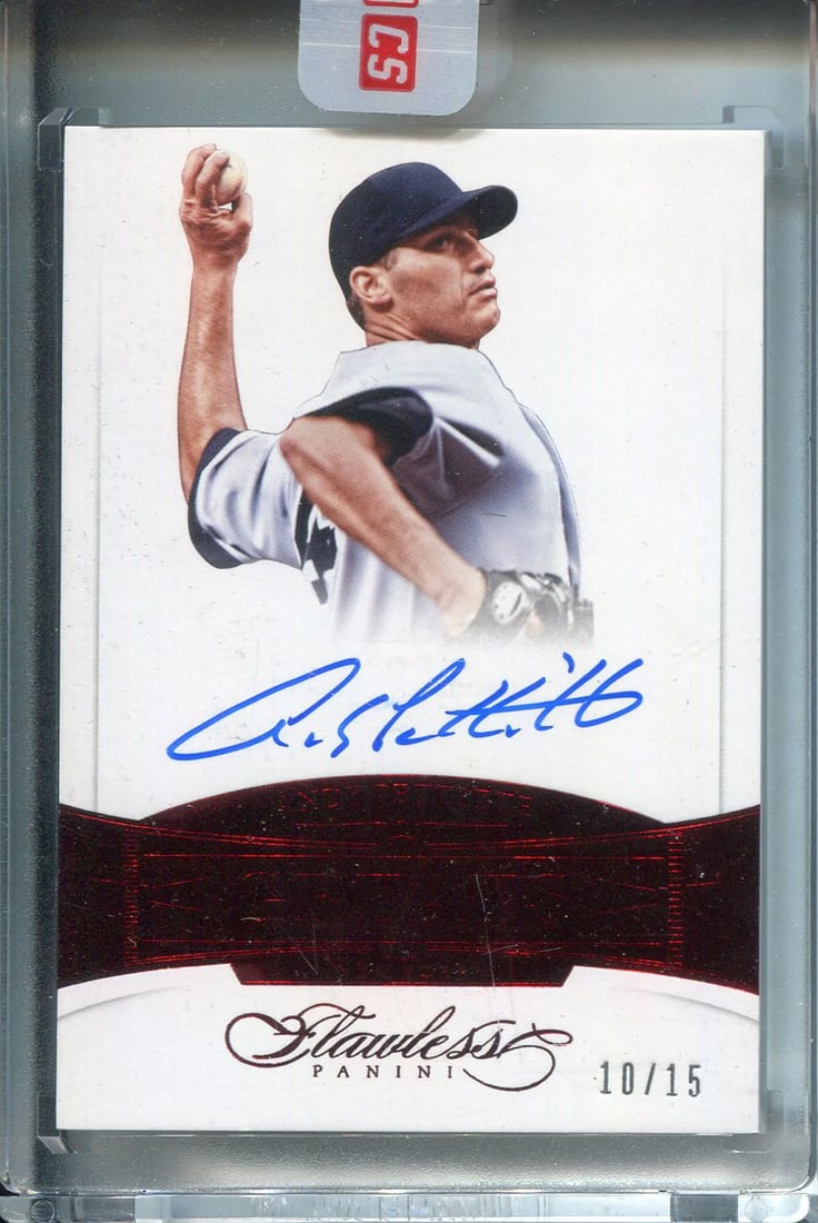 Pettitte Andy Autographed 2017 Flawless Greats Card Panini (1 of 2)