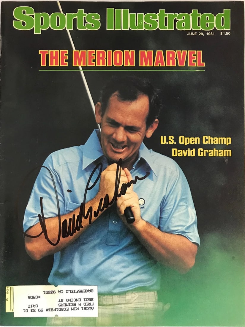David Graham Signed Sports Illustrated June 29 1981 (1 of 2)