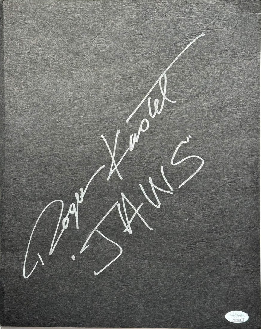 Roger Kastel "Jaws" Autographed 12 x14 Folder (JSA): Roger Kastel "Jaws" Autographed 12 x14 Folder (JSA) Item Specifics: Brand: James Spence Authentication (JSA) Roger Kastel "Jaws" Autographed 12 x14 Folder Signed in silver sharpie across the front of 
