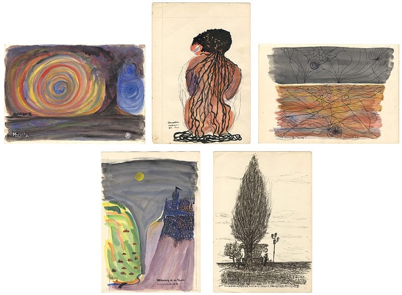 Yamamoto Taro Original Signed Poet Art Sketches Set 1976: Yamamoto Taro Original Signed Poet Art Sketches Set 1976 Item Specifics: Artist: Taro Yamamoto Subject: Landscapes and Travel Material: Paper Style: Japanese Size: 35.2 x 24.8 cm Year Of Production: