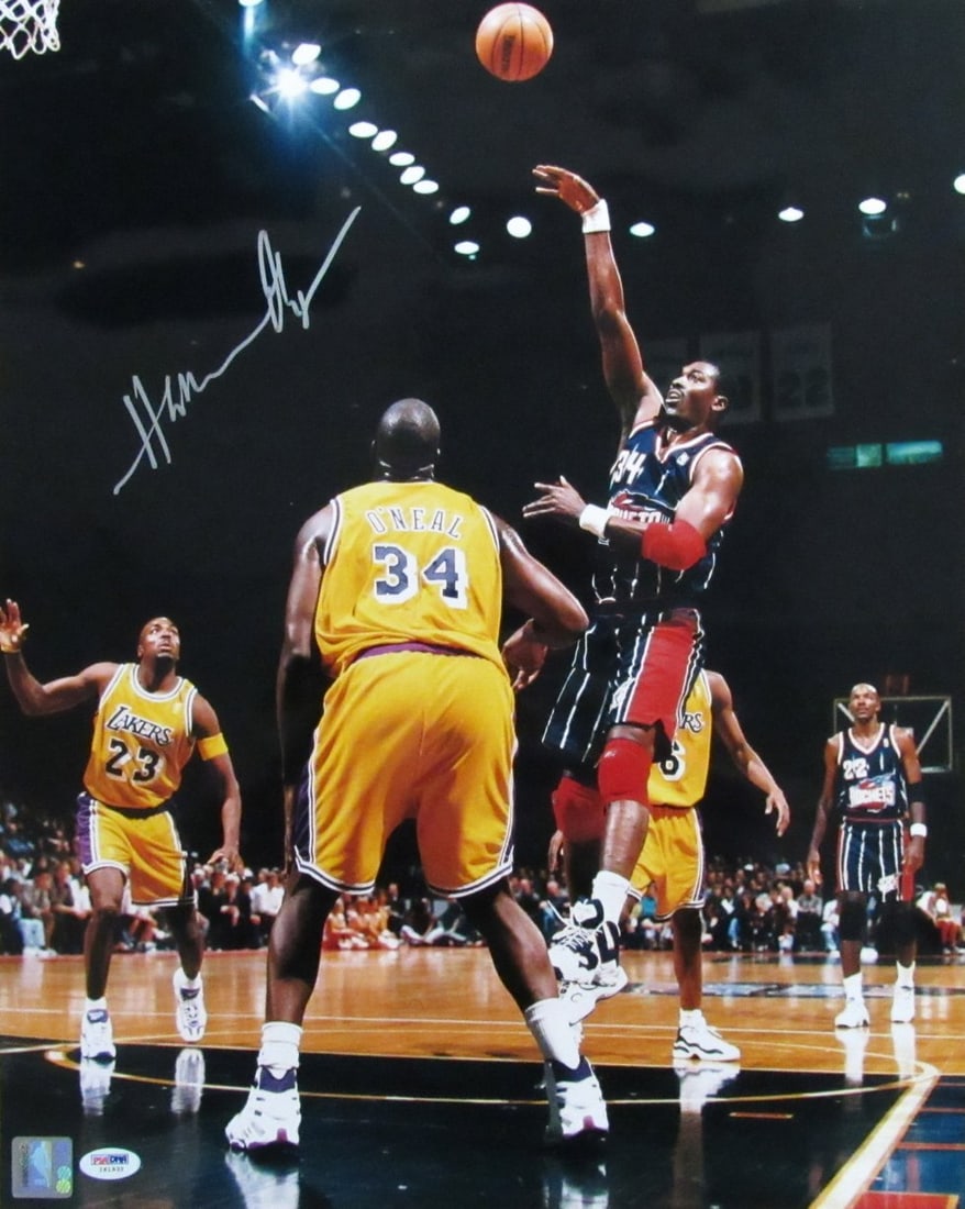 Hakeem Olajuwon HOF Autographed 16x20 Photo Houston Rockets PSA/ DNA 182823 (1 of 3)