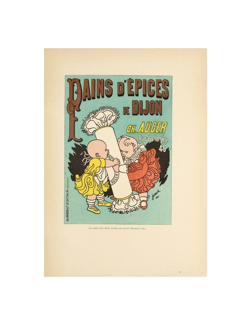 Poster pain epices vintage original 1896 jossot for affiches: Poster pain epices vintage original 1896 jossot for affiches Item Specifics: Artist: JOSSOT Style: Art Nouveau Date Of Creation: 1897 Year Of Production: 1897 Width (Inches): 8.5 Subject: VENTE