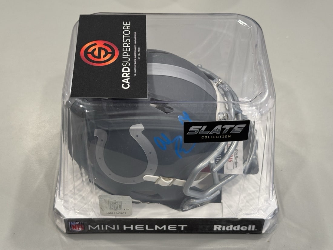 ALEC PIERCE AUTOGRAPHED MINI FOOTBALL HELMET JSA COA INDIANAPOLIS COLTS (1 of 6)
