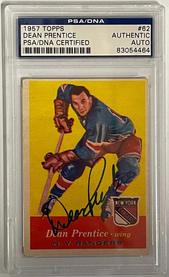 Dean Prentice Autographed 1957-58 Topps Card #62 (PSA) (1 of 2)